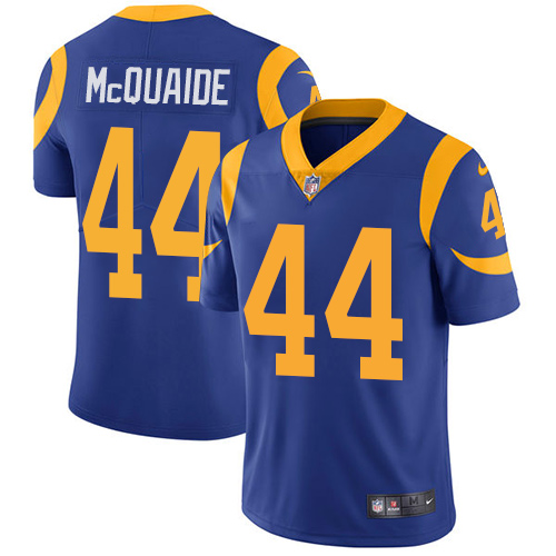 2019 Men Los Angeles Rams 44 McQuaide blue Nike Vapor Untouchable Limited NFL Jersey